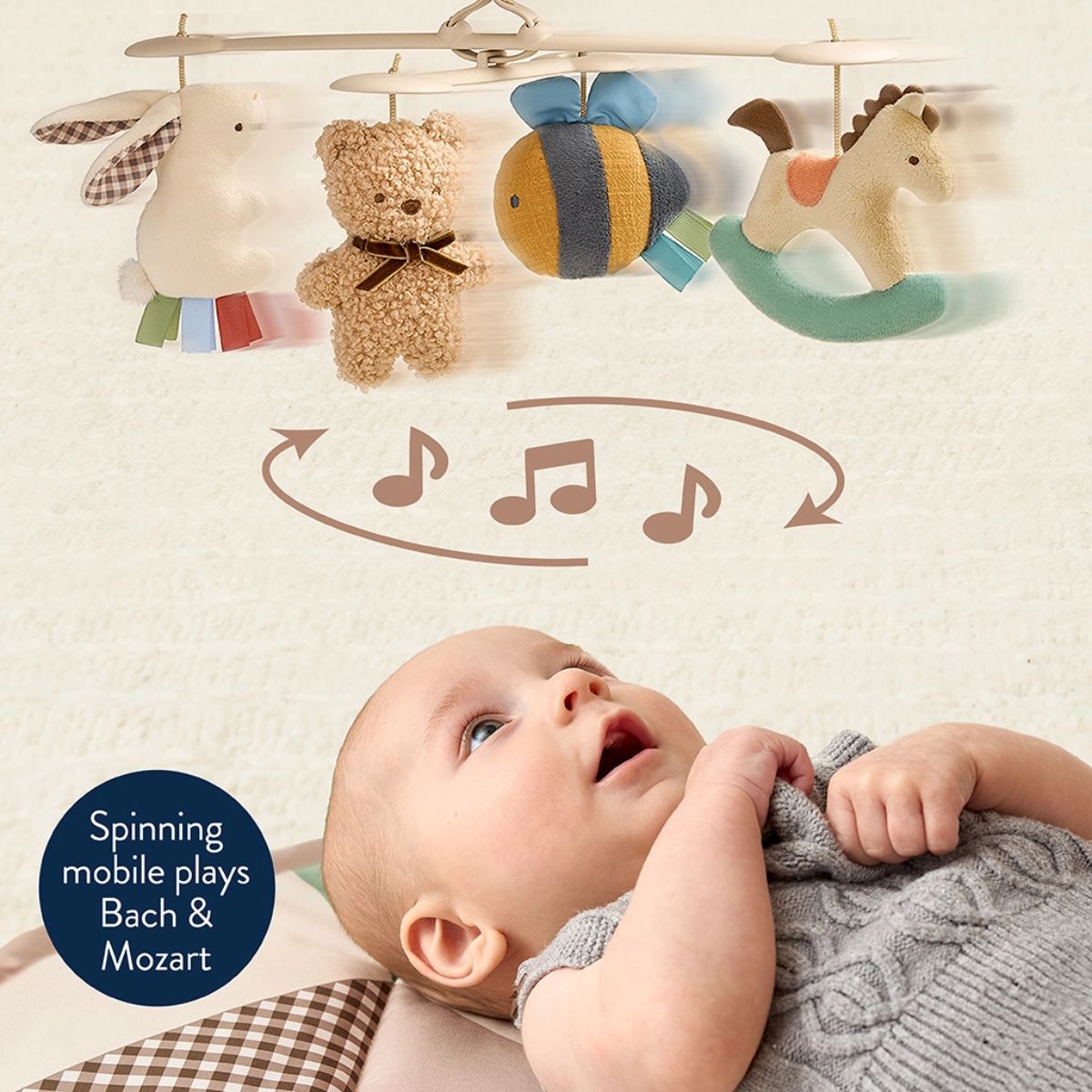 Itzy Ritzy Music & Motion Activity Gym - Supports Early Sensory Development
