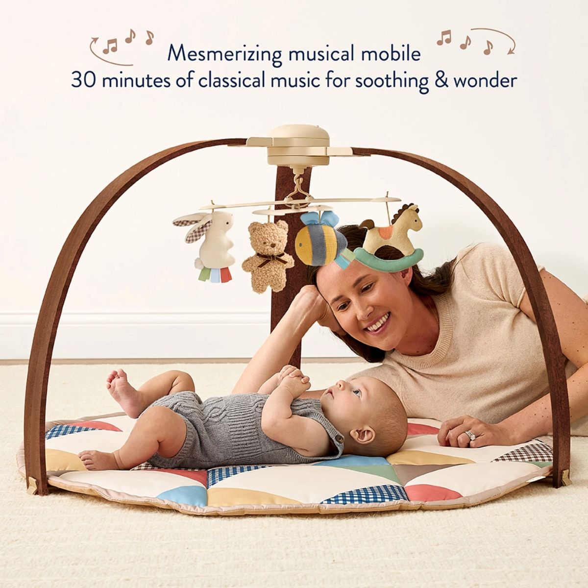 Itzy Ritzy Music & Motion Activity Gym - Soothing Music and Gentle Motion